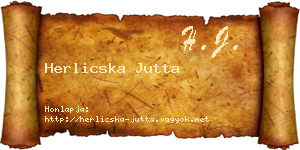 Herlicska Jutta névjegykártya